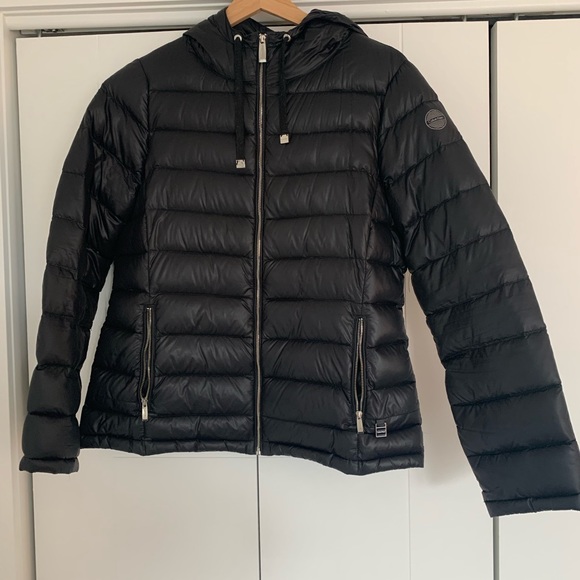 Black puffer Calvin Klein coat - Picture 1 of 2